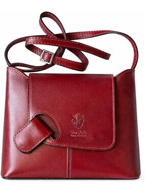 Stylish Italian Leather Crossbody Bag Purse - Chic, Versatile, Perfect for